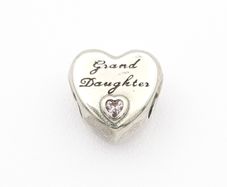Vintage Signed Pandora 925 Sterling Silver Grand Daughter Charm