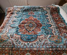 Indian Silk Woven Rug