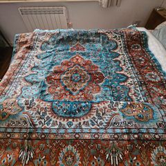 Indian Silk Woven Rug