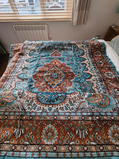 Indian Silk Woven Rug