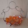 Carnival Glass Bowl On ( Epns ) Stand Image 2