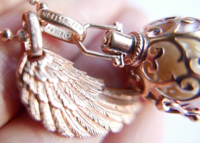 Sterling Silver 925 Gild Plated Angel Whisperer from Engelsrufer length 31" - 26,4g