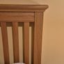 Solid oak double bed frame with matching bedside lockers Image 2