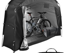 Outdoor Bike Storage Tent 210D Oxford Waterproof Bicycle Shed for 2-3 Bikes