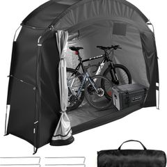 Outdoor Bike Storage Tent 210D Oxford Waterproof Bicycle Shed for 2-3 Bikes