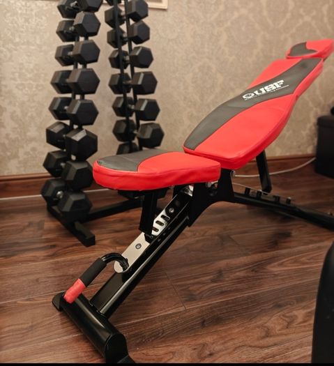weight bench & plates