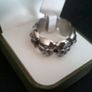 Gothic Stainless Steel 7 Skull Rings with Black Cubic Zirconia Stones (Set of TWO in Size X) Image 6