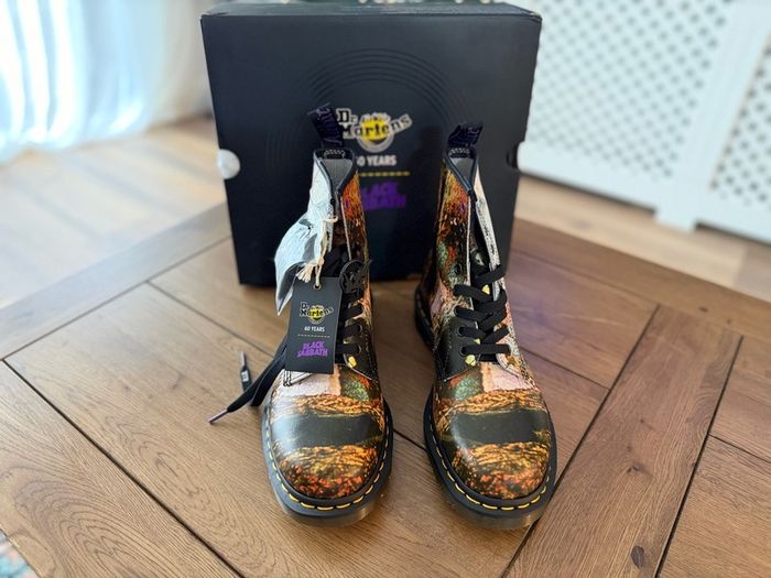 Dr Martens 1460 Black Sabbath Leather Boots UK 9