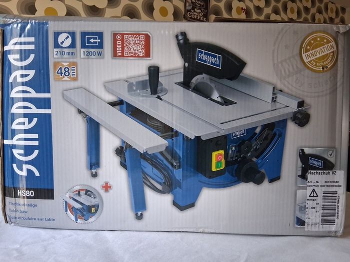 Table saw - Scheppach HS80 210mm, 1200W - 230V
