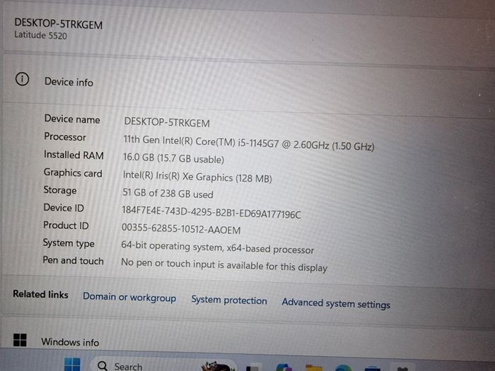 Dell latitude 5520