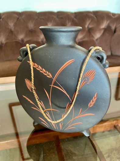 Vintage Mid Century Wormser Terra Sigillata Ceramic Hanging Wall Vase West Germany
