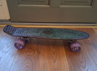 Skate board LED  - 22" Mini Cruiser Skateboard with LED Light-Up Wheels