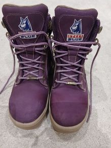 Ladies stee bluel work boots