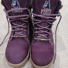 Ladies stee bluel work boots