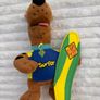 Scooby Doo Surfer Dog Stuffed Plush Toy with Green Surf  Approx. 27 cm. Used Damaged Please see photos Image 3
