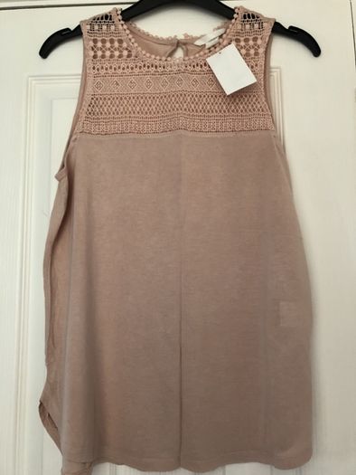 Peach sleeveless Top H&M BNWT