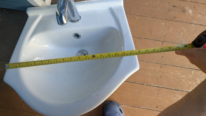 Bathroom Sink Unit - Sink with fixtures and fitted drawer unit