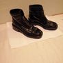 Roby & Pier Black Leather Chunky Boots Size 39/6 Image 2