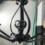 5 Lamp Black Iron Look Metal Ceiling Light Image 7