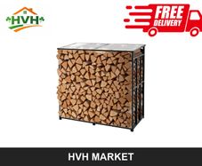Outdoor Firewood Rack with Roof 143cm