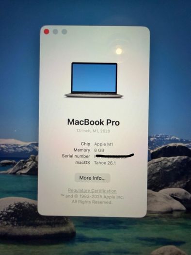 Macbook Pro 13-inch M1 2020 8gb Ram 256gb Storage