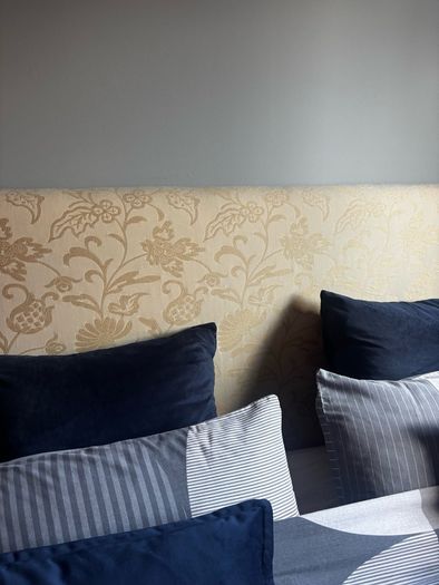Free Double bed plus designer  headboard