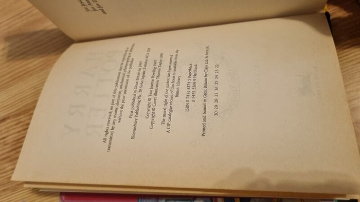 Harry Potter hardback + dust jacket