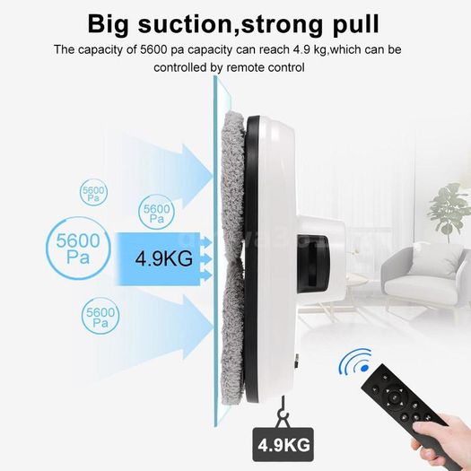 Electric Window Cleaning Robot Auto Glass Vacuum Cleaner Glass Remote Control