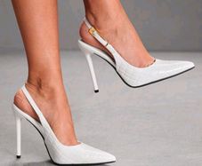 White heels, size 40