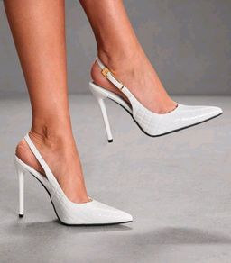 White heels, size 40