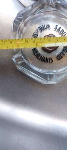 Vintage Ashtray SADO & KING ltd ,wine ,spirit merchant vintage glass Ashtray, good old condition, see pictures for condition, sold as seen,,collectors item, hard to come by,price includes post thank you