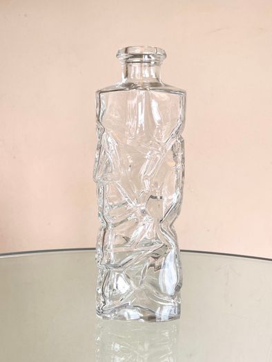 Vintage French Glass Decanter / Carafe, Mid Century, Whitefriars Style