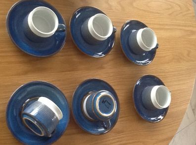 Denby vintage Chatsworth coffee cups/saucers