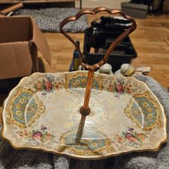 Small Old Foley Cake Stand