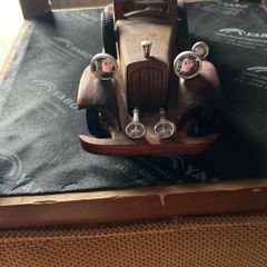 wooden model vintage car