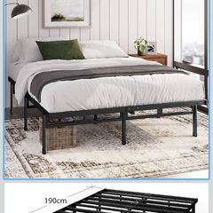bed with mattress