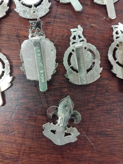 Vintage Metal Army Badges