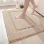 MULTIPLE SIZES AVAILABLE 40 x 60 cm, Non Slip Bathroom Mat, Soft Microfiber and Super Absorbent Bath Mats for Bathroom, Machine-Washable Bathroom Rug, Light Grey Image 4