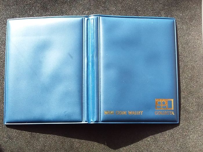 Genuine Collecta Blue Mini Coin Wallet / Pocket Album (Used)