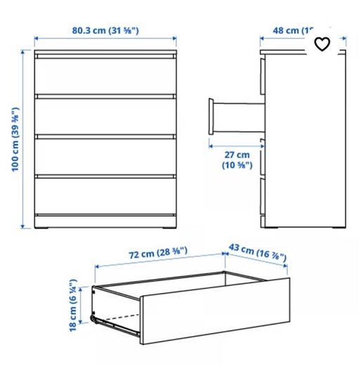 IKEA chest of drawers