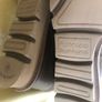Taupe leather wedge ankle boots Image 9