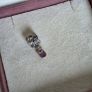 Pandora sterling silver & purple amethyst tied together charm very good condition Image 2
