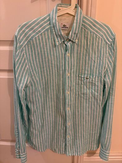 Lacoste size 39 S/M long sleeve shirt