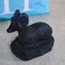 Hand Carved Soapstone Large RAM Sculpture By AARD V ARK. Made In CANADA Image 5