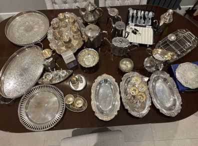 Mixture of Silver-Plated Pieces