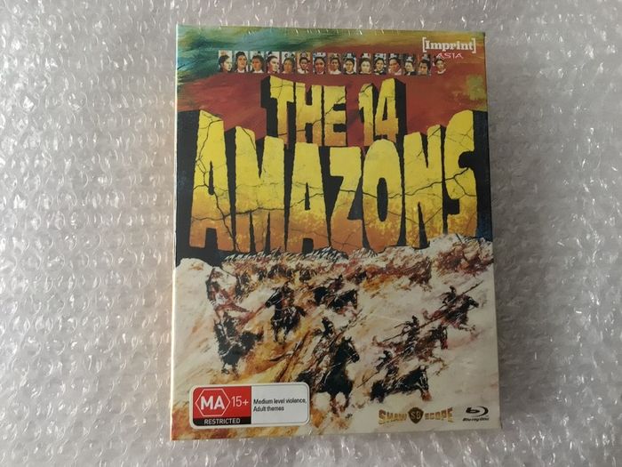 The 14 Amazons Blu Ray Australia Import Limited Edition of 1500 Shaw Brothers