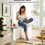 Electric Standing Desk 160 x 80 cm, Height Adjustable Desk, Sit Stand Table with Easy-Glide Drawer & 4 Memory Smart Pannal, T-Leg Design for Stability, Splice Board, White Frame & Surface Image 5