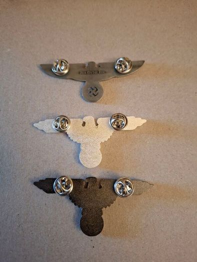 3 German  Pin Badges
