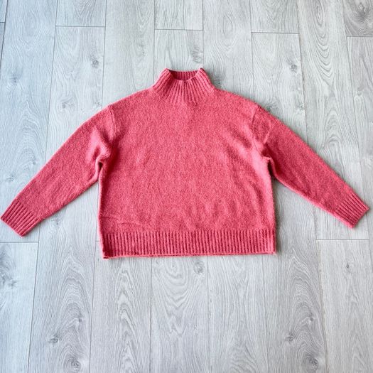 NEW George Pink Wool Blend Oversized Jumper M UK 12-14