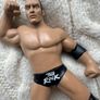 Jakks Pacific Classic Super Stars WWE Figure #15 2007 THE ROCK Dwayne Johnson Used Damaged Please look at the pictures Image 3